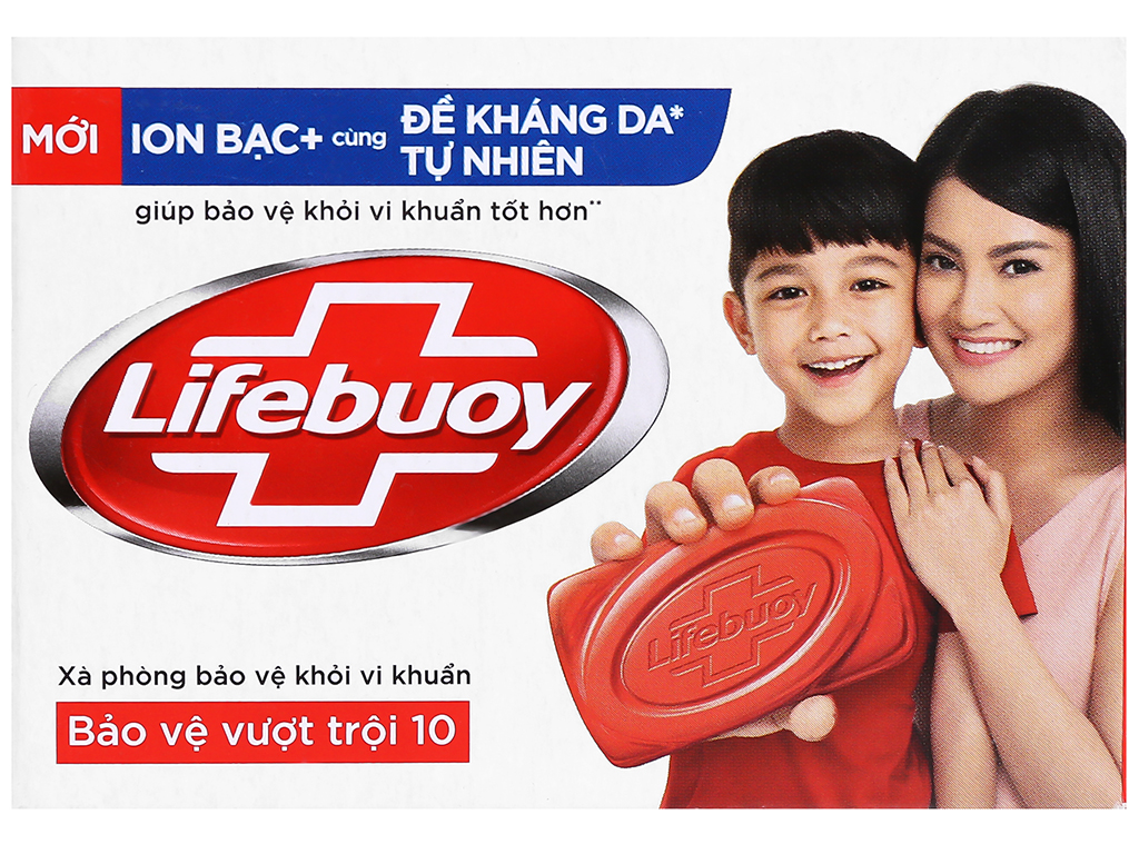 Xà Bông Lifebuoy Bảo Vệ Vượt Trội Khỏi Vi Khuẩn  Màu Đỏ 90g Thùng 72 cục